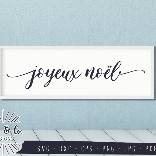 SVG Files, Joyeux Noel Svg, Christmas Svg, Holidays Svg, Winter Svg, Clip Art, Cricut, Silhouette, Cutting Files, Instant Download, DXF PNG