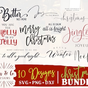 Rustic Christmas Sign Bundle, Perfect for Farmhouse Decor, Christmas SVG Files, Christmas Bundle, Svg Bundle, Digital Cut Files, DXF PNG