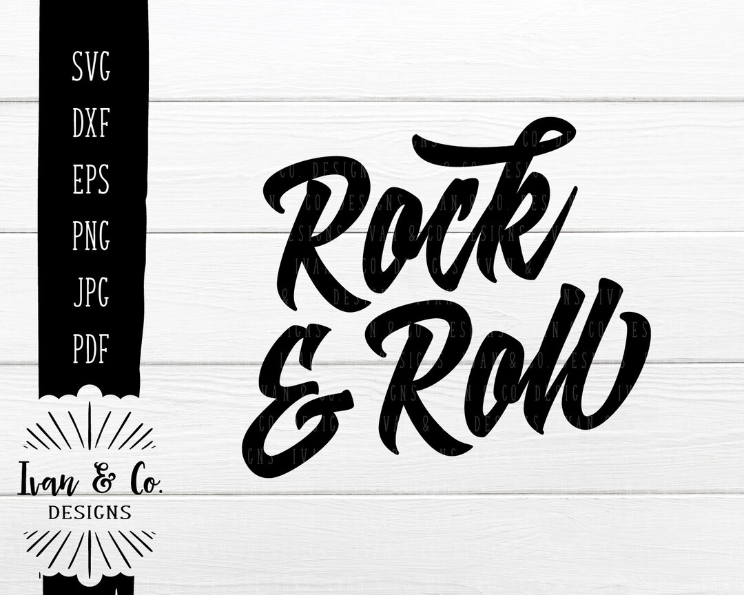 SVG Files, Rock and Roll Svg, Rock Svg, Cliparts, Vector Outline ...