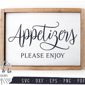 SVG-bestanden, Voorgerechten Gelieve te genieten van Svg, Restaurant Svg, Home Svg, Keuken, Cricut, Silhouet, Commercieel gebruik, Digital Cut Files, DXF PNG