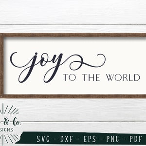 Archivos SVG, Joy to the World Svg, Christmas Svg, Holidays Svg, Vector, Cricut, Silhouette, Cutting Files, Digital Download, Dxf Eps Png Pdf