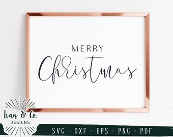 SVG Files, Merry Christmas Svg, Holidays Svg, Winter Svg, Christmas Sign Svg, Cricut, Silhouette, Commercial Use, Digital Cut Files, DXF PNG