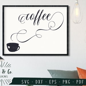 SVG Files, Coffee Svg, Coffee Cup Svg, Smell Svg, Cricut, Silhouette, Cutting Files, Digital Download, Dxf Eps Png Pdf