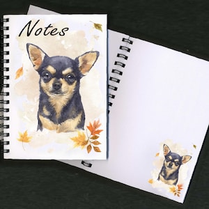 Notitieboekje/notitieblok chihuahua met afbeelding op elke pagina - geweldig cadeau voor elke hondenliefhebber