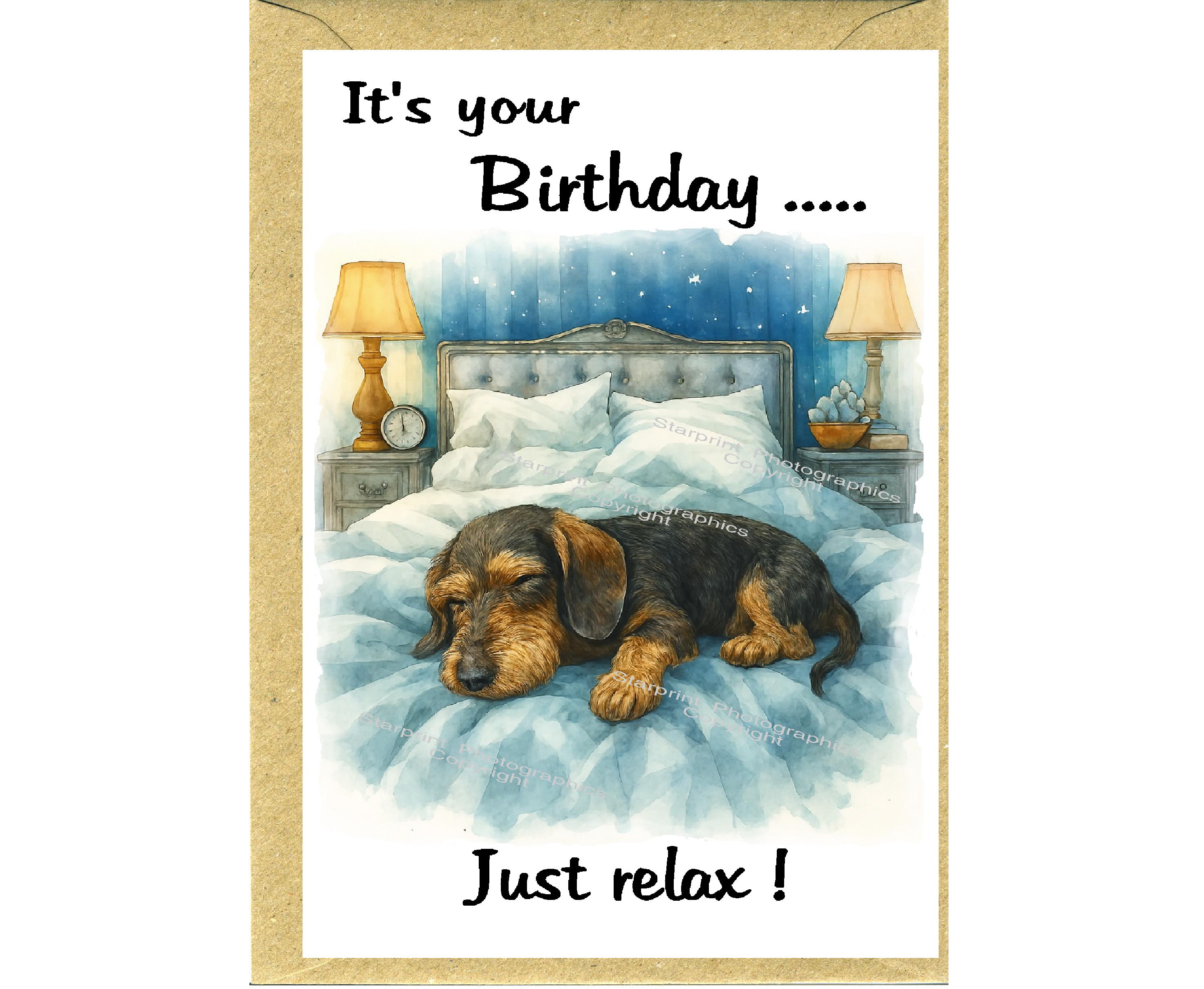 Twizler Biglietto Di Auguri Divertente Con Cane In Vasca Idromassaggio – Per Compleanno, Amanti Dei Cani, Uomini E Donne, Interno Vuoto - 3