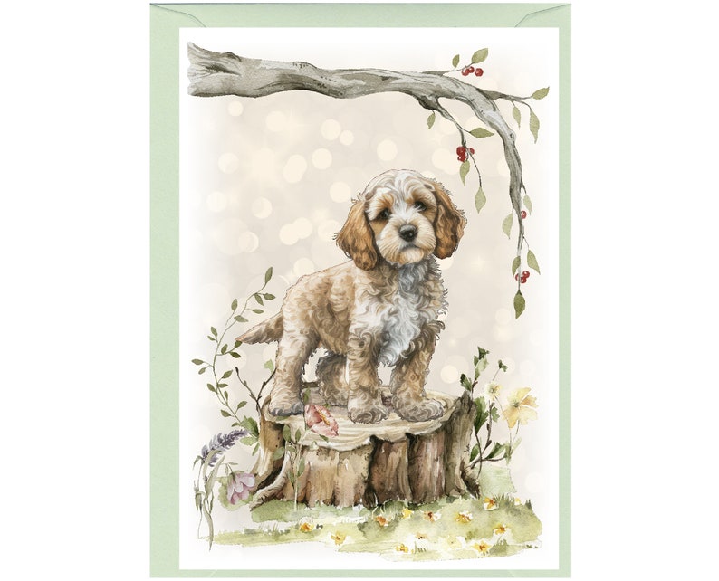Personalised Cockapoo / Doodle Dog Greetings Card /notelet (6"x 4 ...