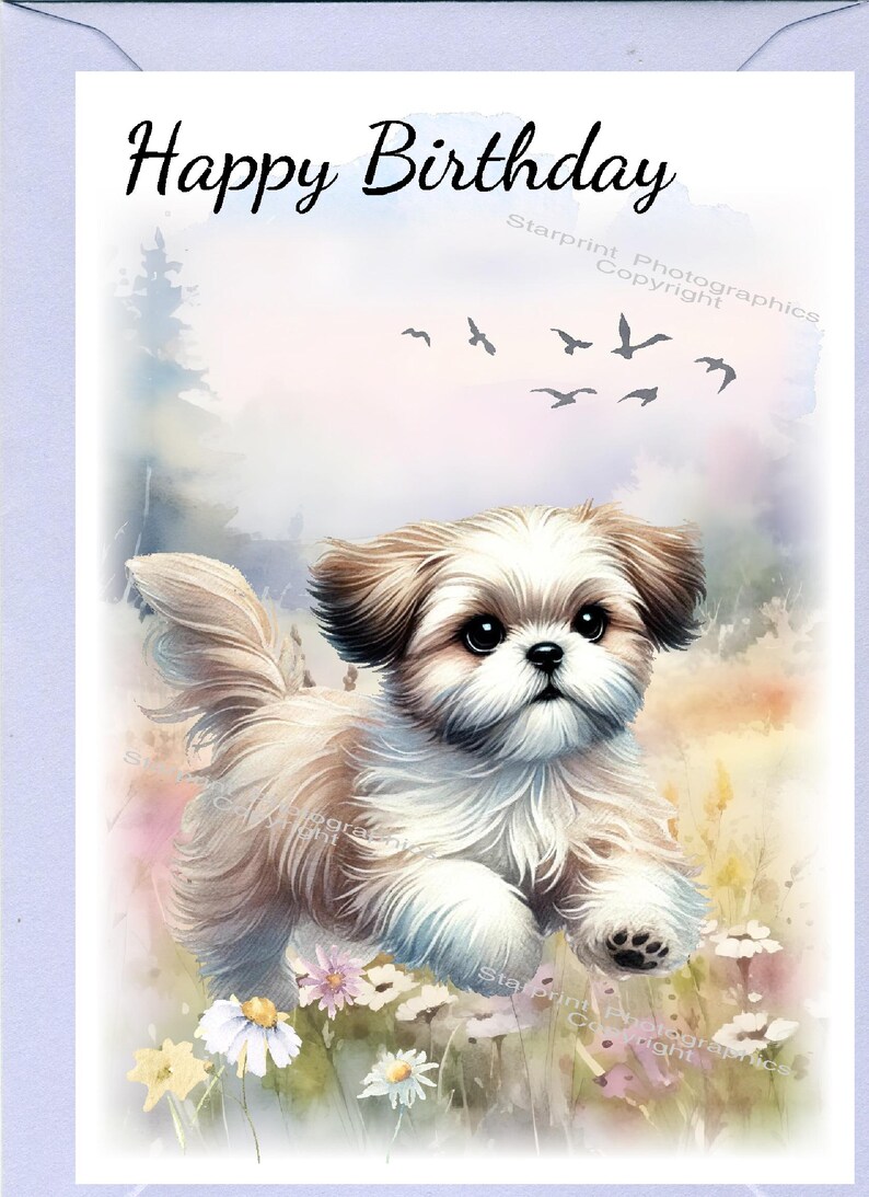 Ilustración De Shih Tzu Dog Con Juguet Y Corazon Ilustración Del
