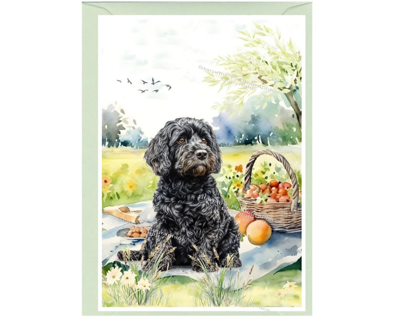 Personalised Cockapoo / Doodle Dog Greetings Card /notelet (6" X 4 ...