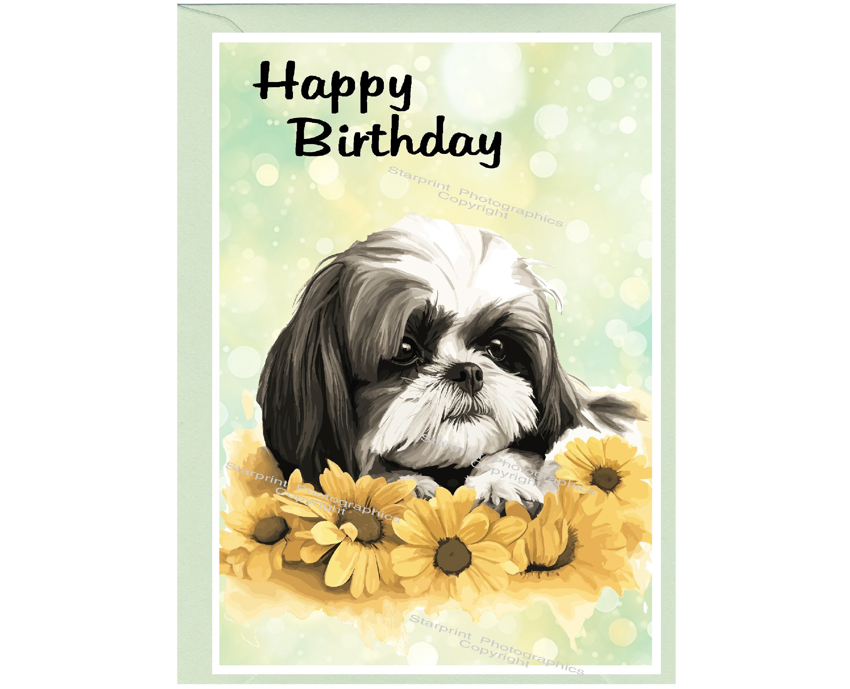 Ilustración De Shih Tzu Dog Con Juguet Y Corazon Ilustración Del