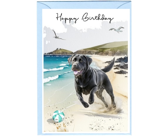 Biglietto di auguri di compleanno per levriero italiano (15,2 x 10,2 cm) con busta. Articolo perfetto per ogni amante dei cani. - Italia