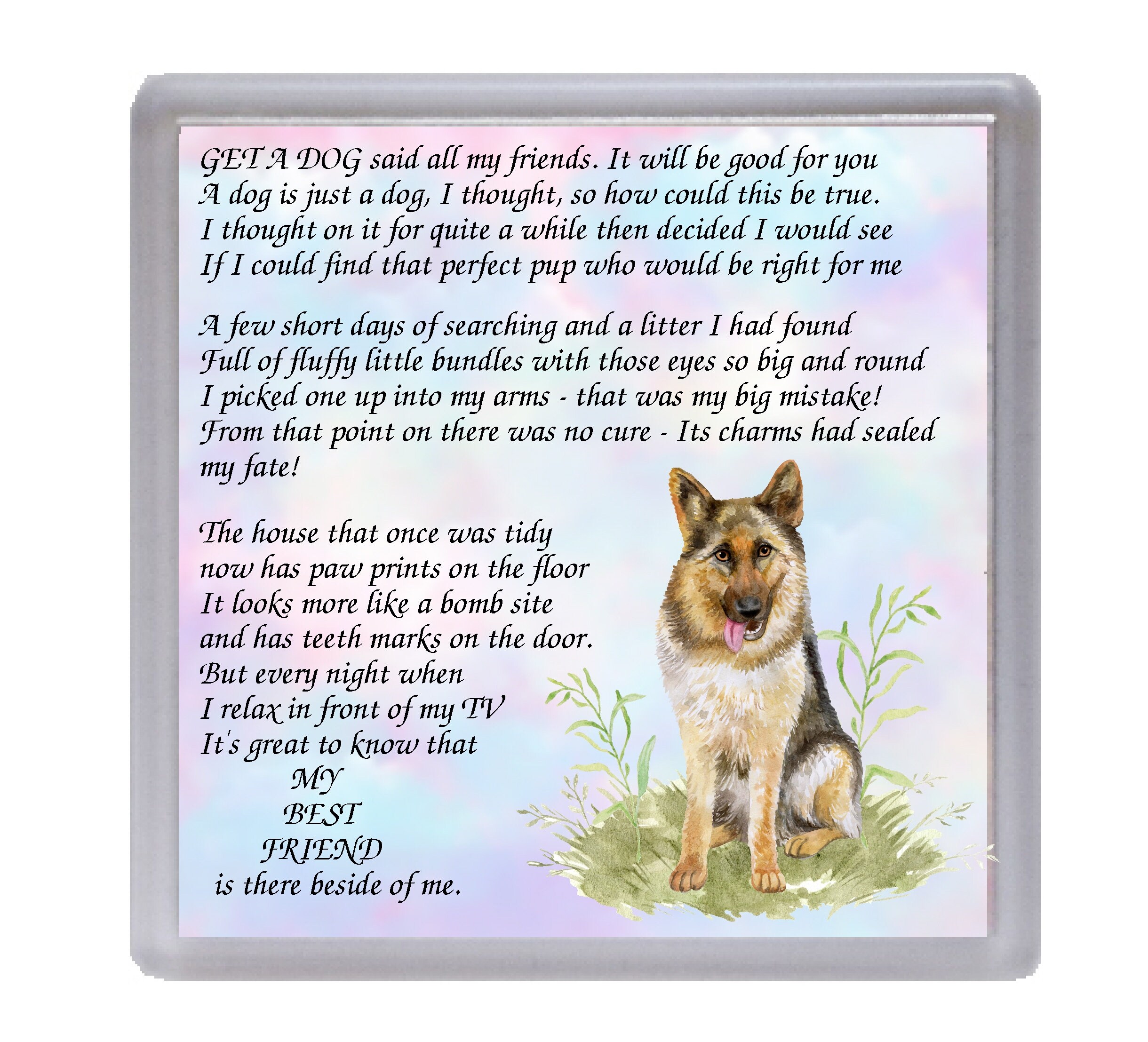 4"x 6" Weimaraner Dog Blank Card/Notelet "Wishing Well" by Starprint 