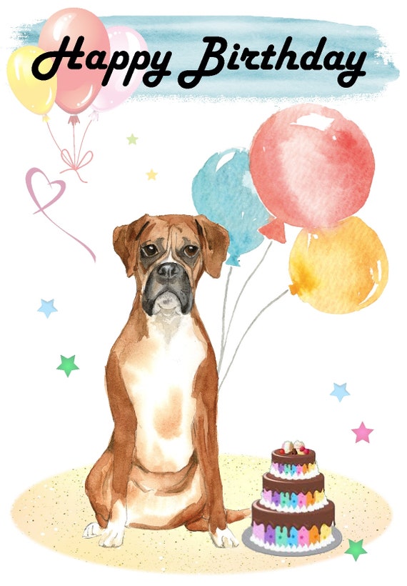 Happy Birthday Boxer Dogs