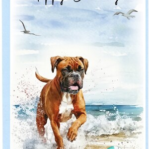 Boxer Dog happy Birthday Card 6 X 4 With Envelope Blank Inside for Your ...