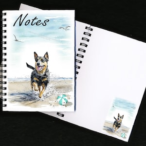 Lancashire Heeler Hundenotizblock im “Beach Design” mit Bild auf jeder Seite - das perfekte Geschenk für jeden Hundeliebhaber