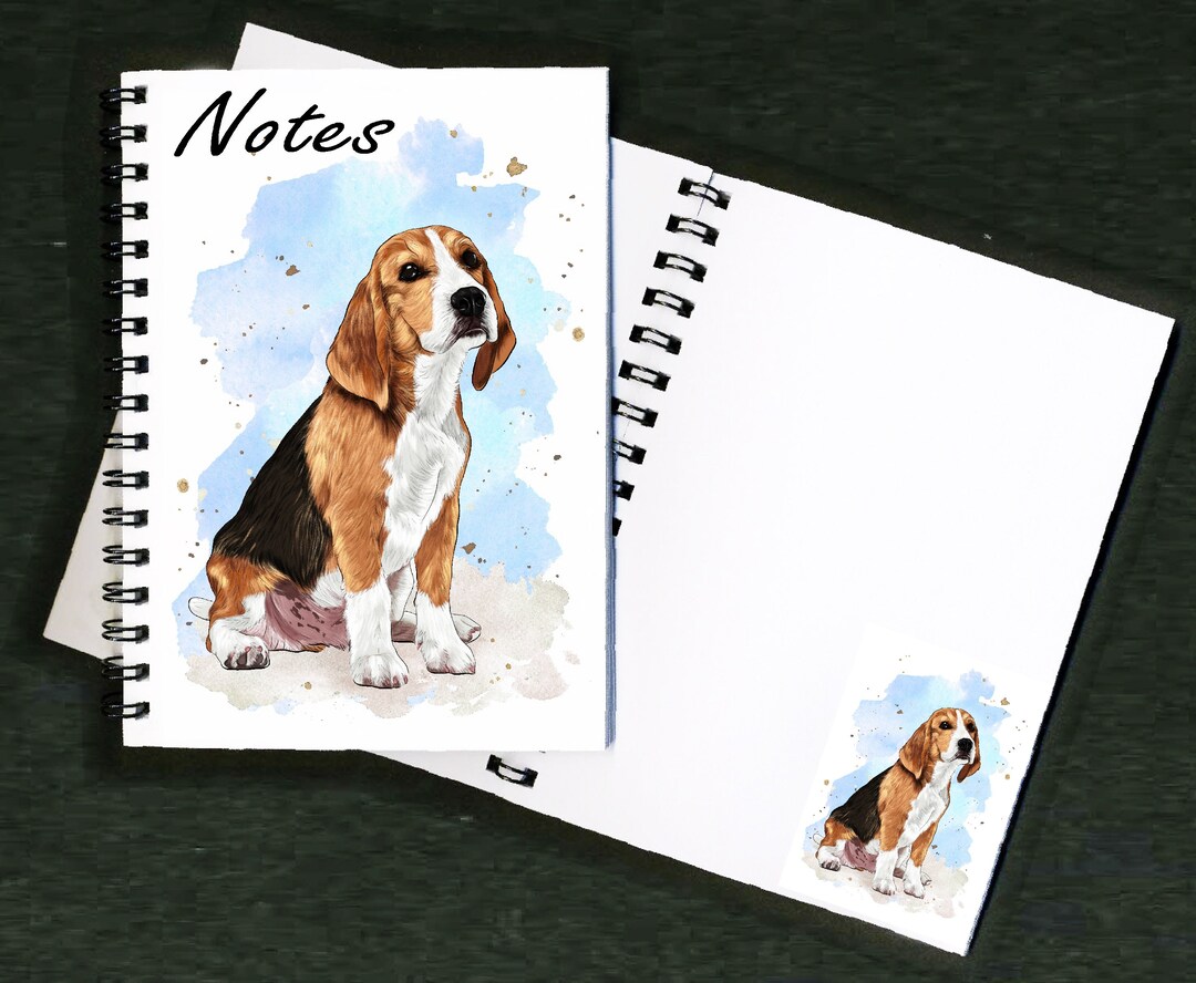 Beagle Notebook Beagle Hound Dog Notebook / Notepad With Picture on Each Page - Great ...