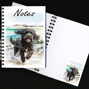Cockapoo (czarny) / Notatnik dla psa Doodle ze zdjęciem na każdej stronie - wspaniały prezent dla każdego miłośnika psów