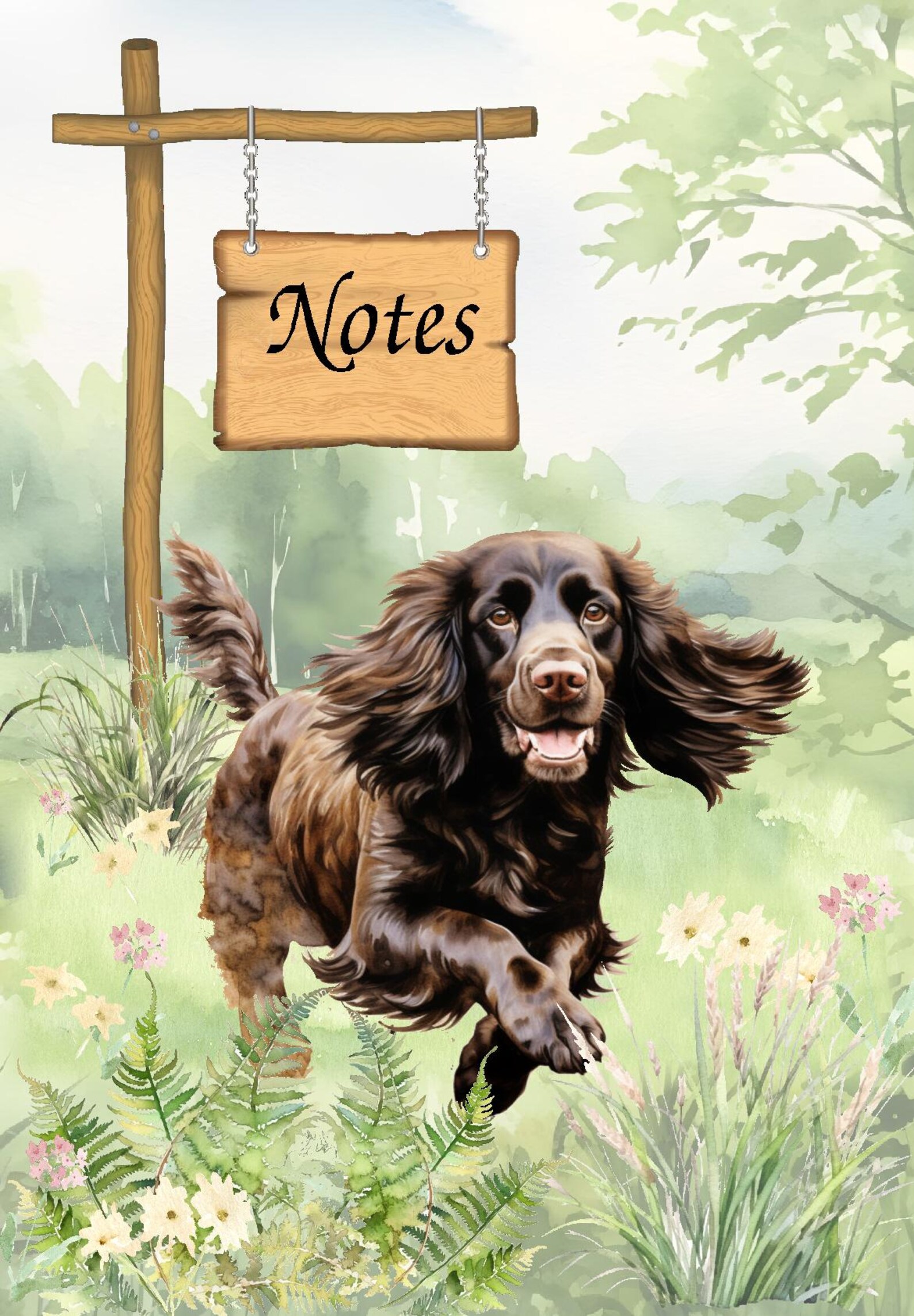 Cocker Spaniel Notebook Cocker Spaniel (working Brown) Dog Notebook / Notepad With Small ...