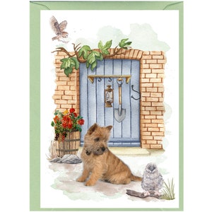 Gepersonaliseerde Cairn Terrier-hondenwenskaart (6" x 4") met envelop - ideaal voor elke gelegenheid.  Kan desgewenst leeg worden gelaten