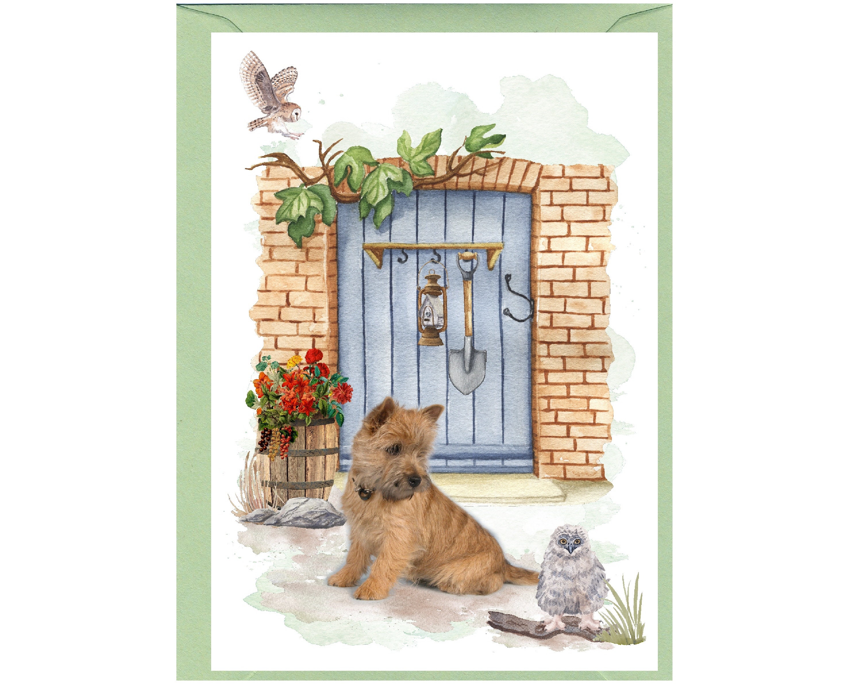 Blank Card ideal Mothers Day 4"x 6" Valentines etc. Cairn Terrier Dog Blank Card ideal Mothers Day 4"x 6" Valentines etc. Cairn Terrier Dog