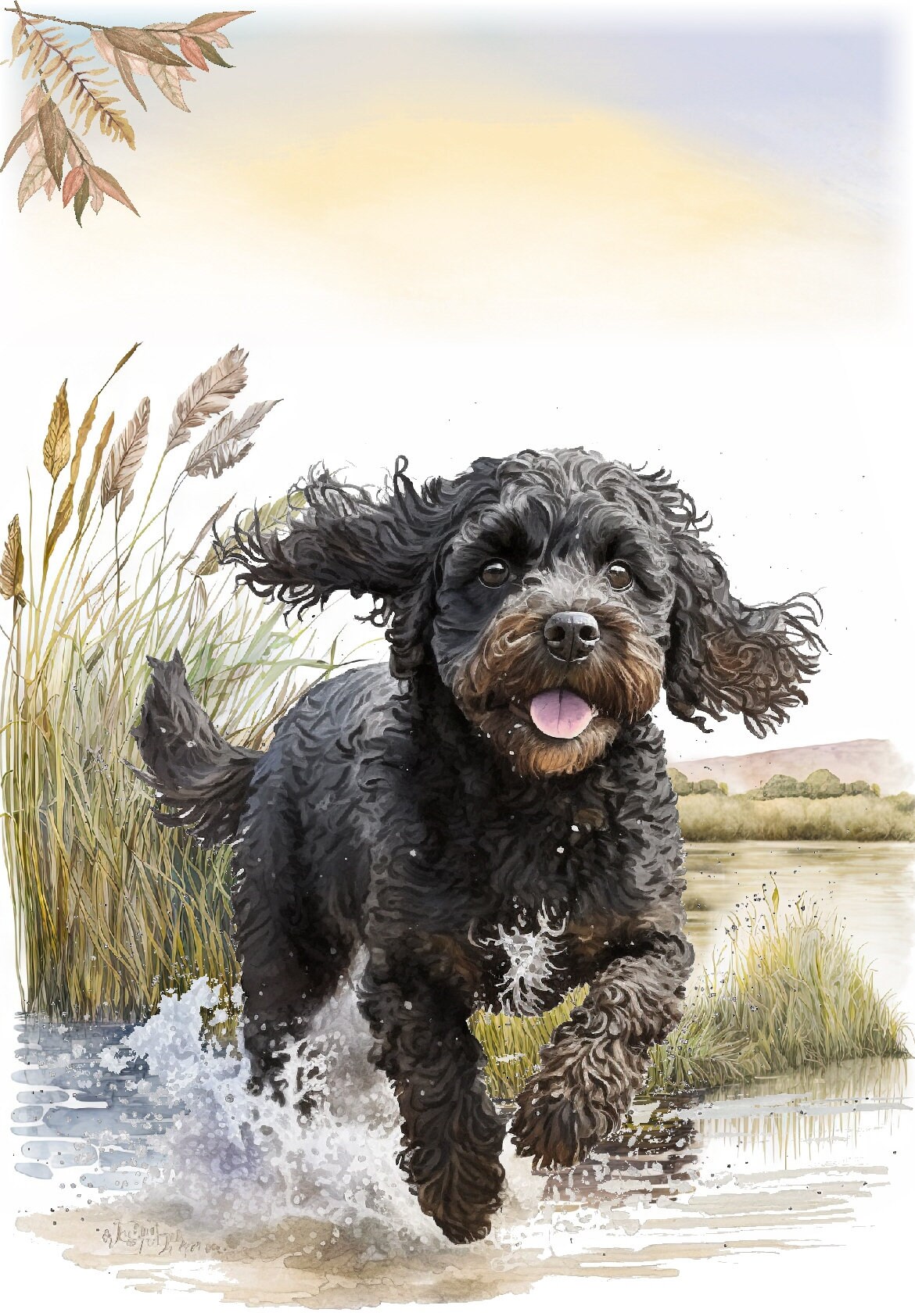 Personalised Cockapoo / Doodle Dog Greetings Card /notelet (6"x 4 ...