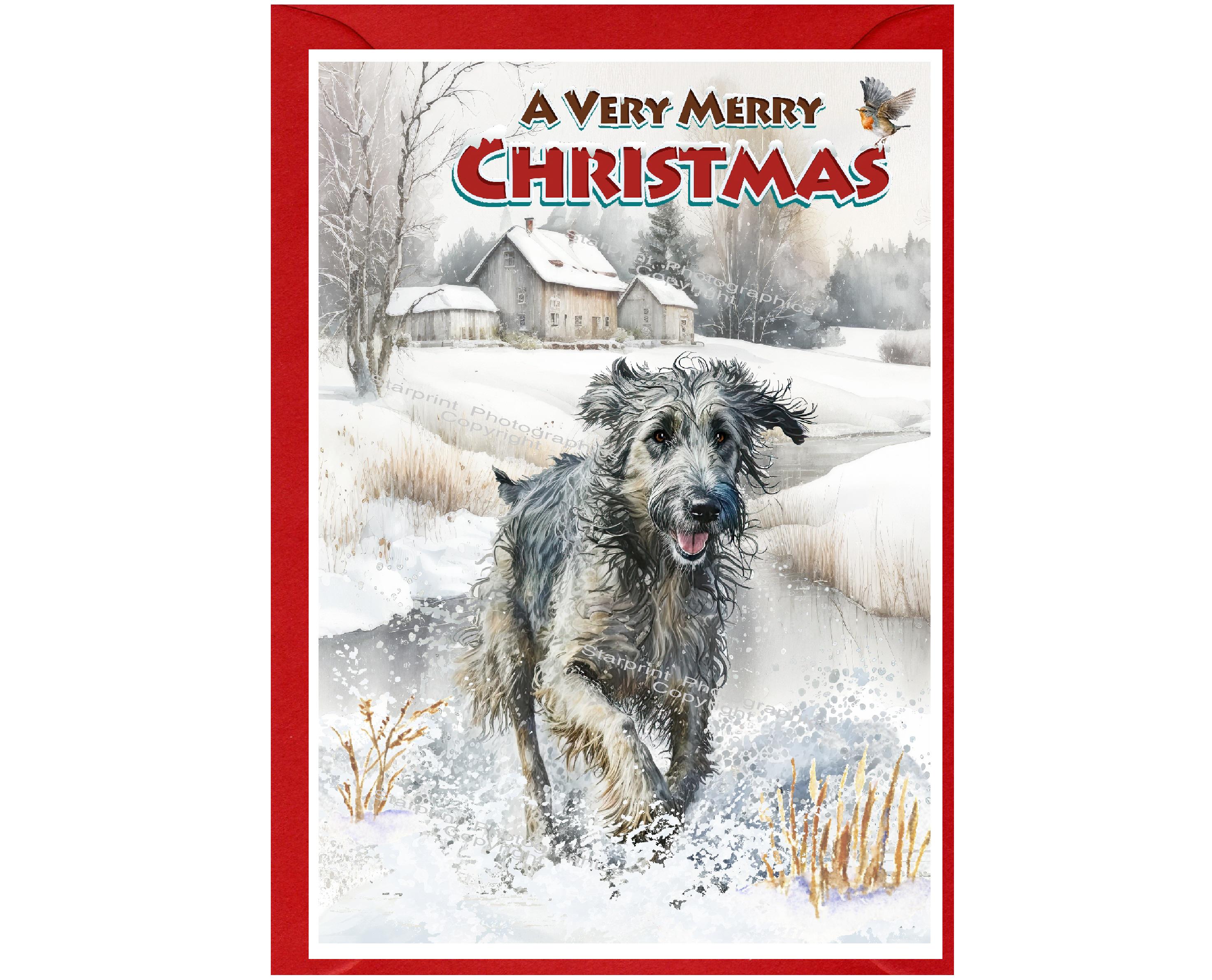 Dieren kerstkaart- Hond- Paws - Kerstkaarten