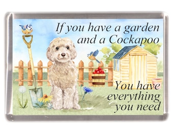 Cockapoo Apricot Dog Fridge Magnet Keyring Novelty Gift Cockapoo Apricot Dog Fridge Magnet Keyring Novelty Gift