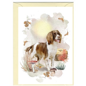 Biglietto di auguri personalizzato per cani Springer Spaniel Inglese/Biglietto di auguri (6" x 4") con busta. Il biglietto può essere lasciato vuoto se si preferisce