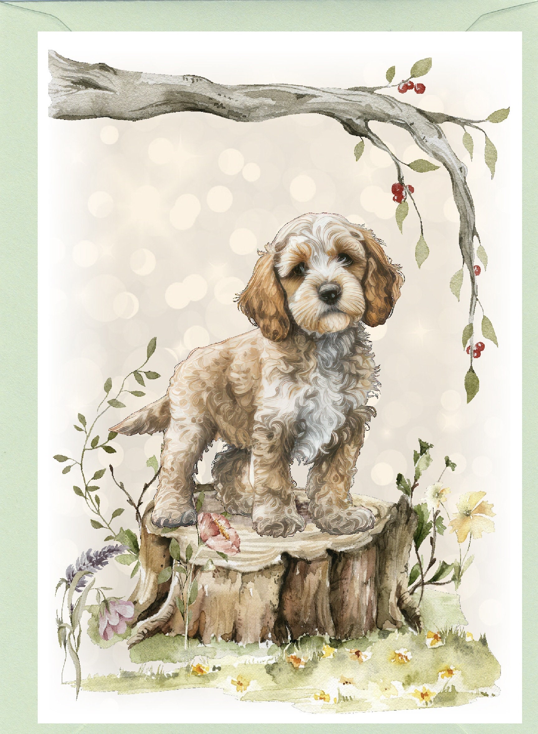 Personalised Cockapoo / Doodle Dog Greetings Card /notelet (6"x 4 ...