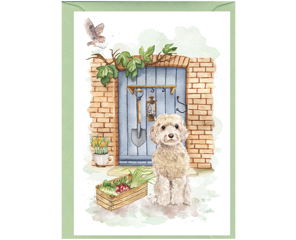 Personalised Cockapoo / Doodle Dog Greetings Card /notelet (6" X 4 ...