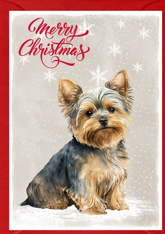 Biglietto di Natale per amici speciali, con cani e cassetta