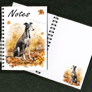 Notatnik Greyhound Dog ze zdjęciem na każdej stronie - wspaniały prezent dla każdego miłośnika psów