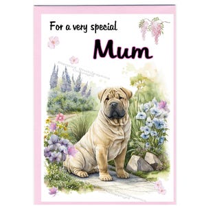 Blanko Karte / Notelet für Mama ( 6 "x 4 ") mit Umschlag - Ideal für Muttertag, Geburtstag, etc.