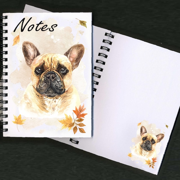 Français Bulldog / Frenchie Notebook / Notepad avec photo sur chaque page - Grand cadeau pour tout amoureux de chien