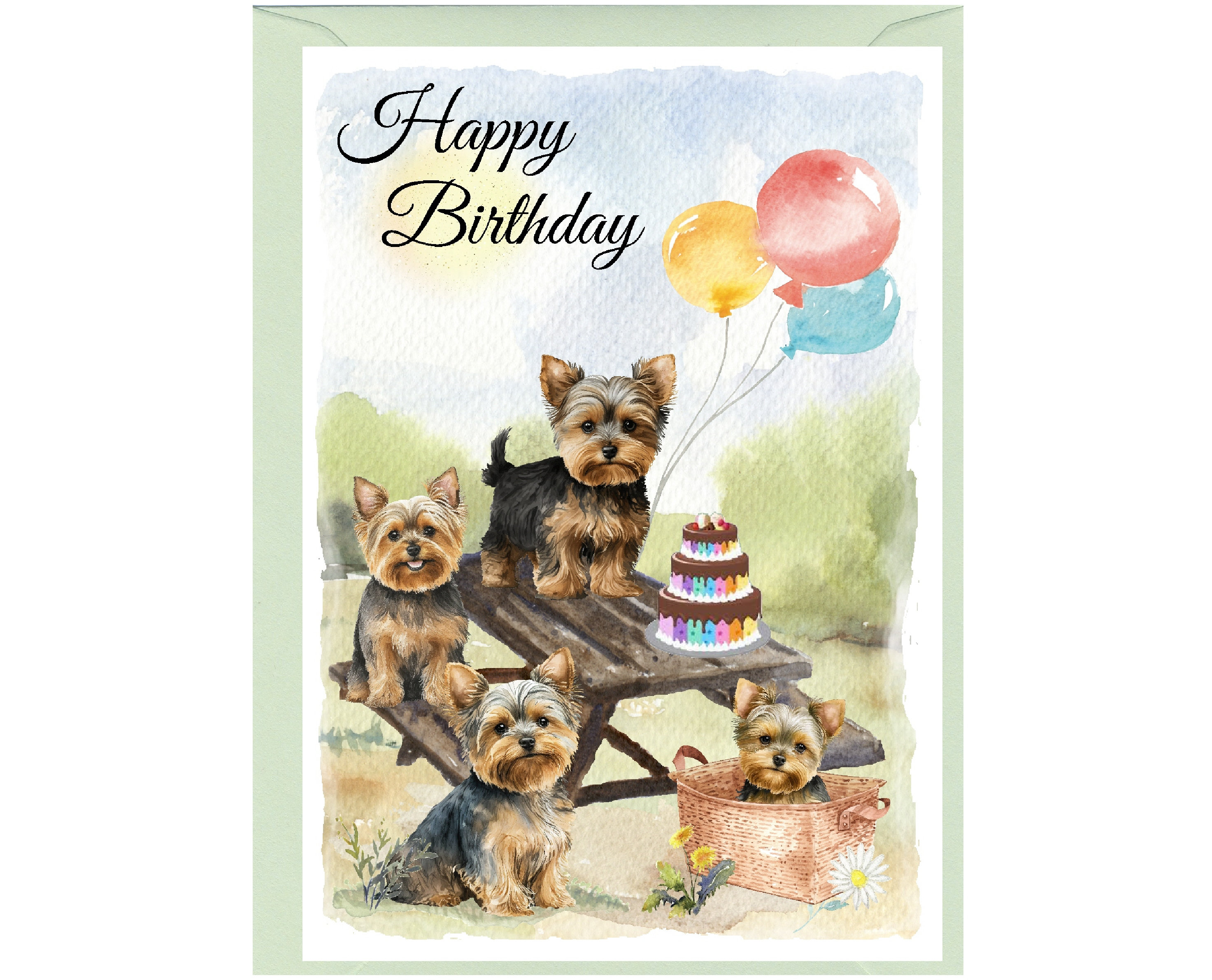 Biglietto Di Auguri Di Compleanno Con Cane Husky - 145x145 Mm, Carta Riciclata 350g/m² Con Busta Di Lusso, Prodotto In UK - 2