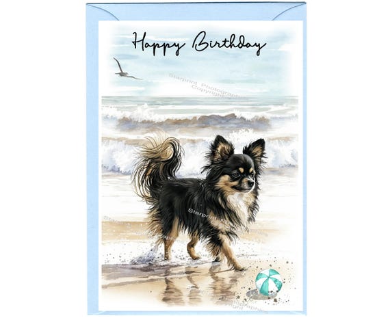 Geburtstagskarte Mit Chihuahua Im Anzug – Premium Grußkarte 12,7 X 17,8 Cm, Blanko Innen, Für Hundeliebhaber & Besondere Anlässe