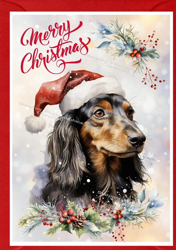 Jonny Javelin Biglietto Di Natale Per Figlia E Partner – Design Con Cuccioli Labrador E Decorazioni, Goffrato E Lamina D'Argento, Realizzato UK