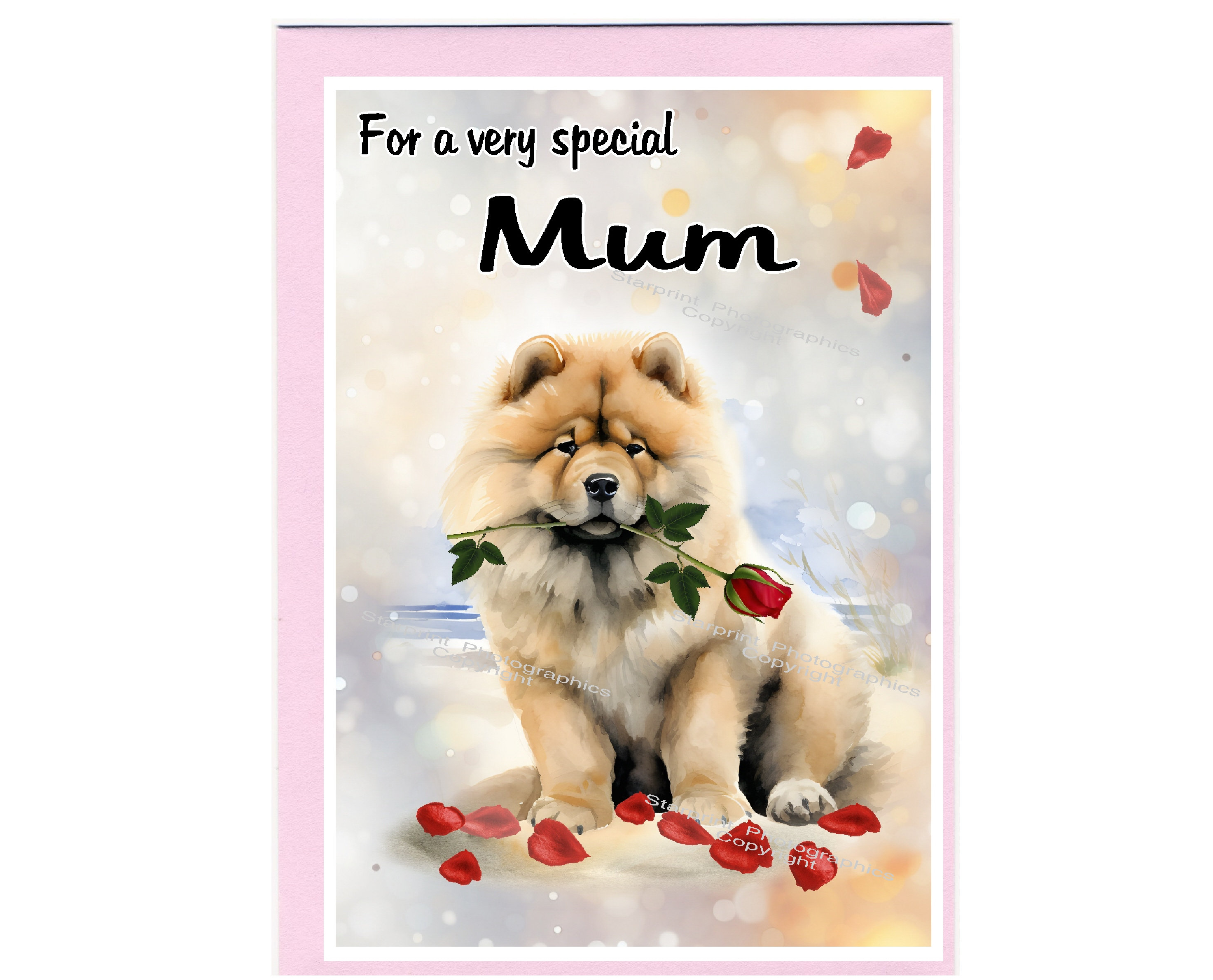 Chow Chow Dog Blank Card /notelet for MUM (6" X 4") With Envelope ...