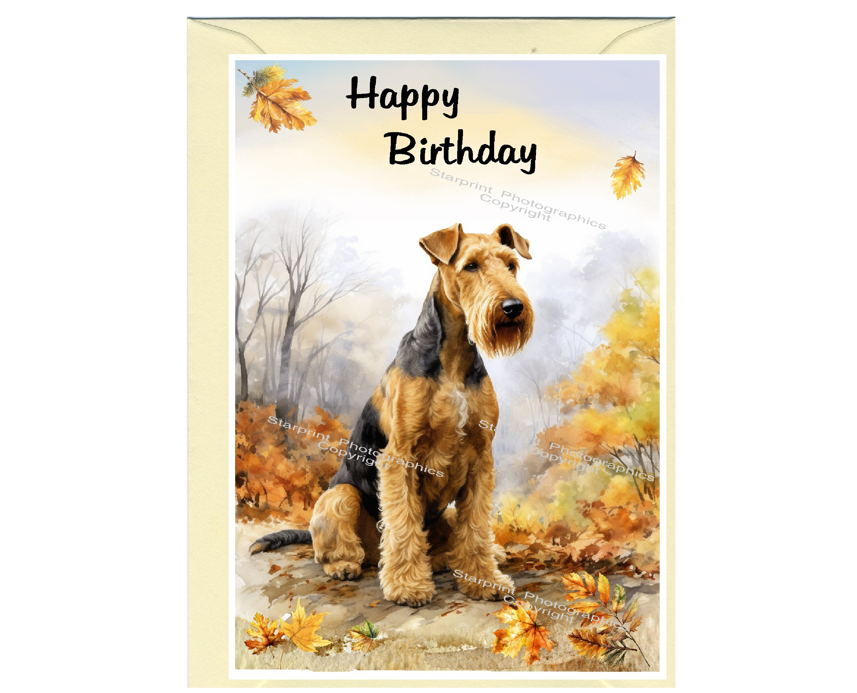 Airedale happy birthday sales