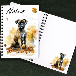 Cuaderno / Bloc de notas con imagen en cada página de perro Boxer: un gran regalo para cualquier amante de los perros