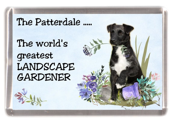 Border Terrier Dog Fridge Magnet /"Greatest Landscape Gardener/" by Starprint