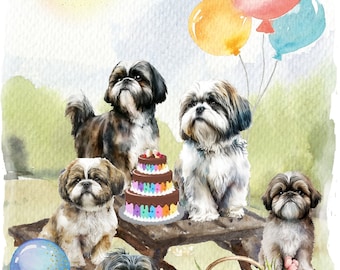 Carte de note shih tzu - France