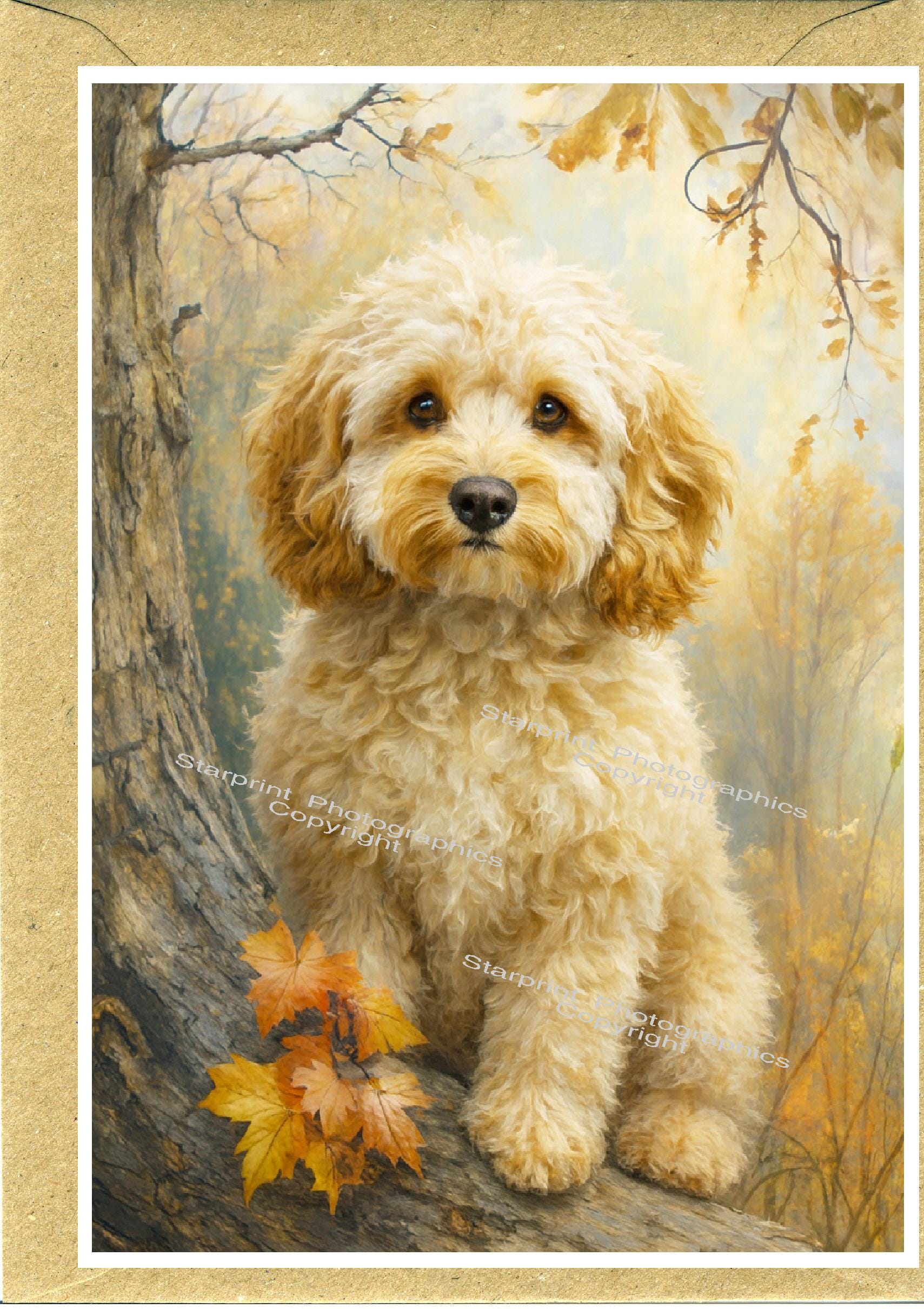 Personalised Cockapoo / Doodle Dog Greetings Card /notelet (6" X 4 ...