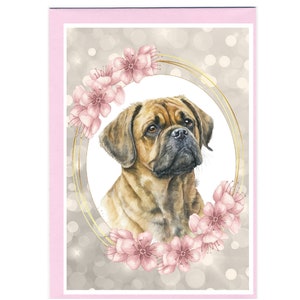 Gepersonaliseerde Puggle / Doodle / Jug Dog-wenskaart /Notelet (6 "x 4") met envelop. Kan desgewenst leeg worden gelaten
