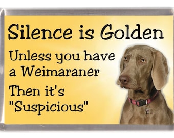 Airedale Terrier Nevera Magnet - El Silencio Es Dorado A Menos