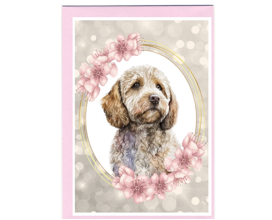 Personalised Cockapoo / Doodle Dog Greetings Card /notelet (6"x 4 ...
