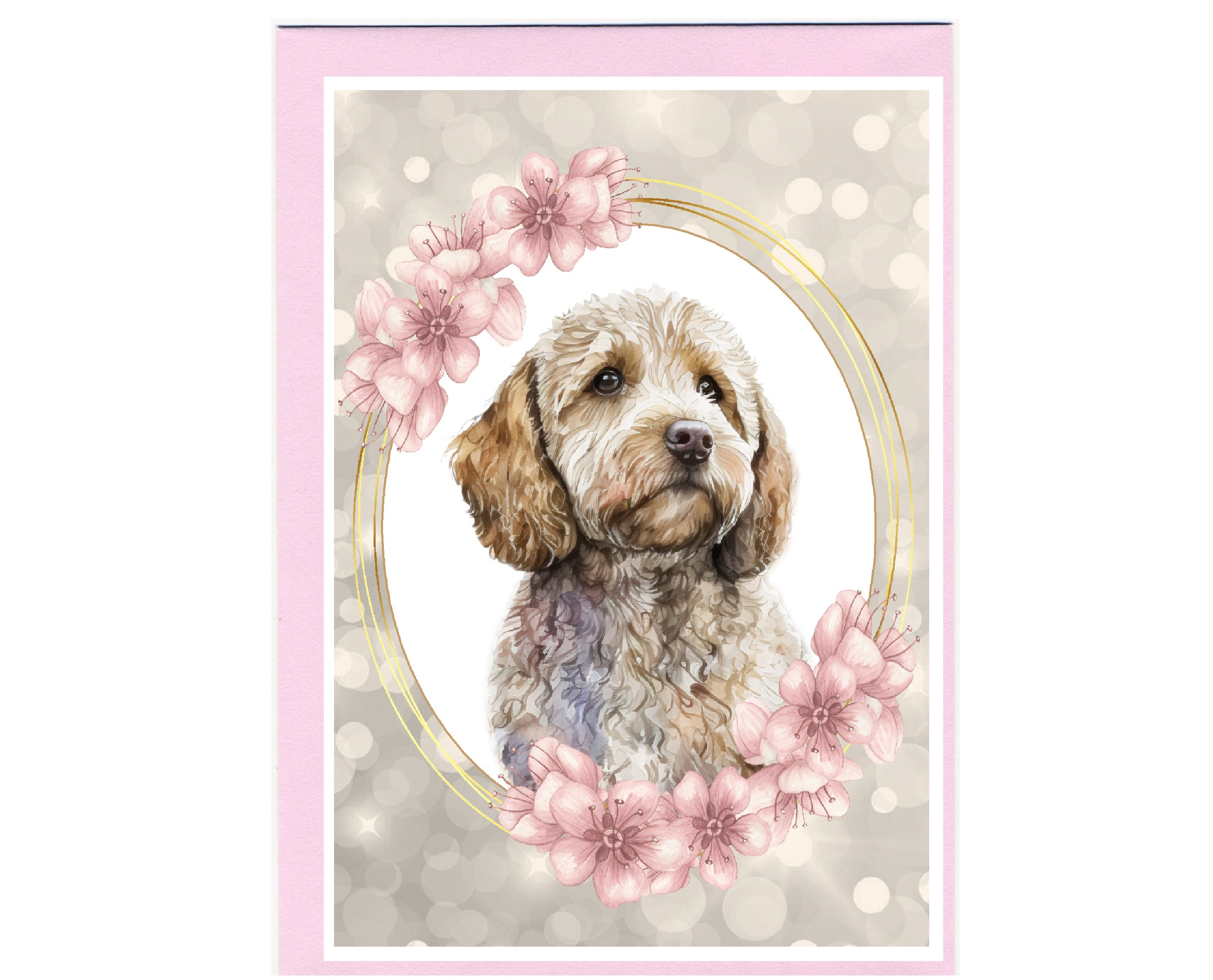 Personalised Cockapoo / Doodle Dog Greetings Card /notelet (6"x 4 ...
