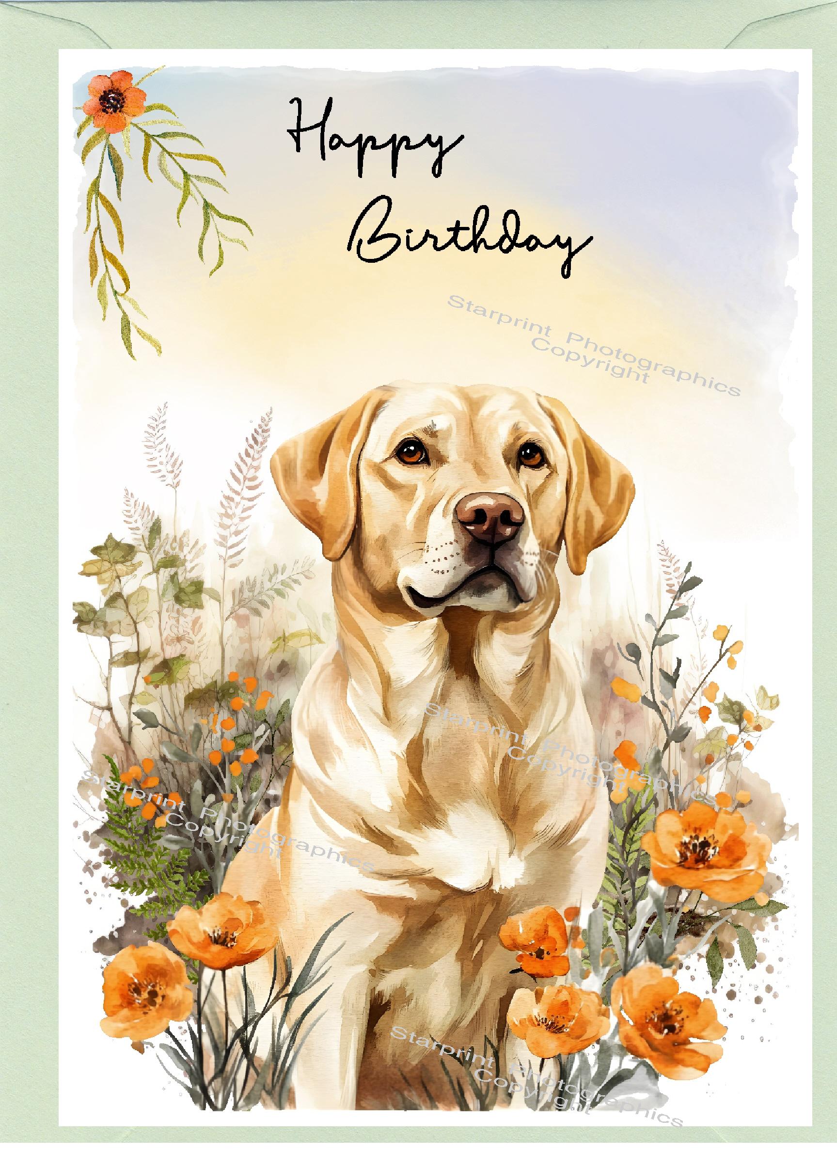 Labrador Retriever (yellow/golden) Dog 