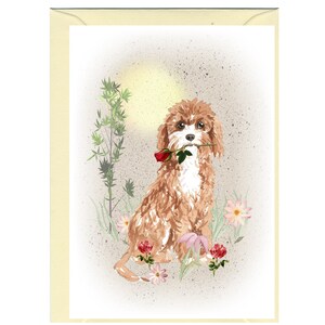 Cavapoo / Doodle Dog Tarjeta en blanco /Notelet (6" x 4") con sobre - Ideal para el día de la madre, tarjeta de San Valentín, etc. Artículo perfecto para cualquier amante de los perros