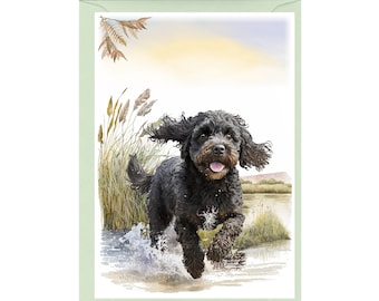 Personalised Cockapoo / Doodle Dog Greetings Card /Notelet (6&quot;x 4&quot;) with Envelope - Ideal for any occasion. Can be left blank if preferred