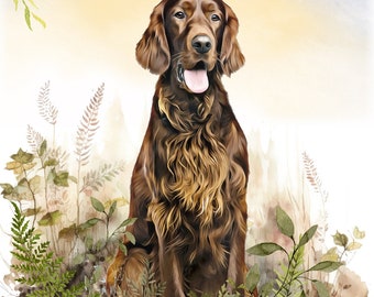 Artery8 Grußkarte Für Hundeliebhaber – Red Setter Design, Blanko, 17,5 X 12,5 Cm, Für Geburtstag, Dank Oder Glückwünsche